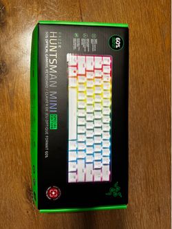 Razer Huntsman Mini 60% Gaming Keyboard: Clicky Optical Switches - Rapid Trigger Mode - Chroma RGB Lighting - PBT Keycaps - Onboard Memory - Snap Tap