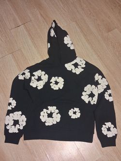 Denim Tears Cotton Wreath Hoodie Black