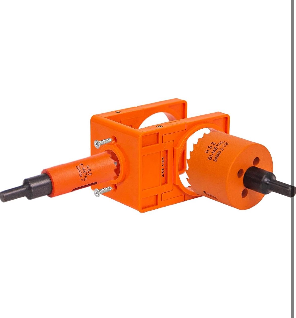 Brand: VIKITON Door Lock Installation Kit, with 1 inch Hole Saw (2 inch Depth) & 2-1/8 inch Hole Saw (1.5 inch Depth) and Jig, for Drilling Wood and M