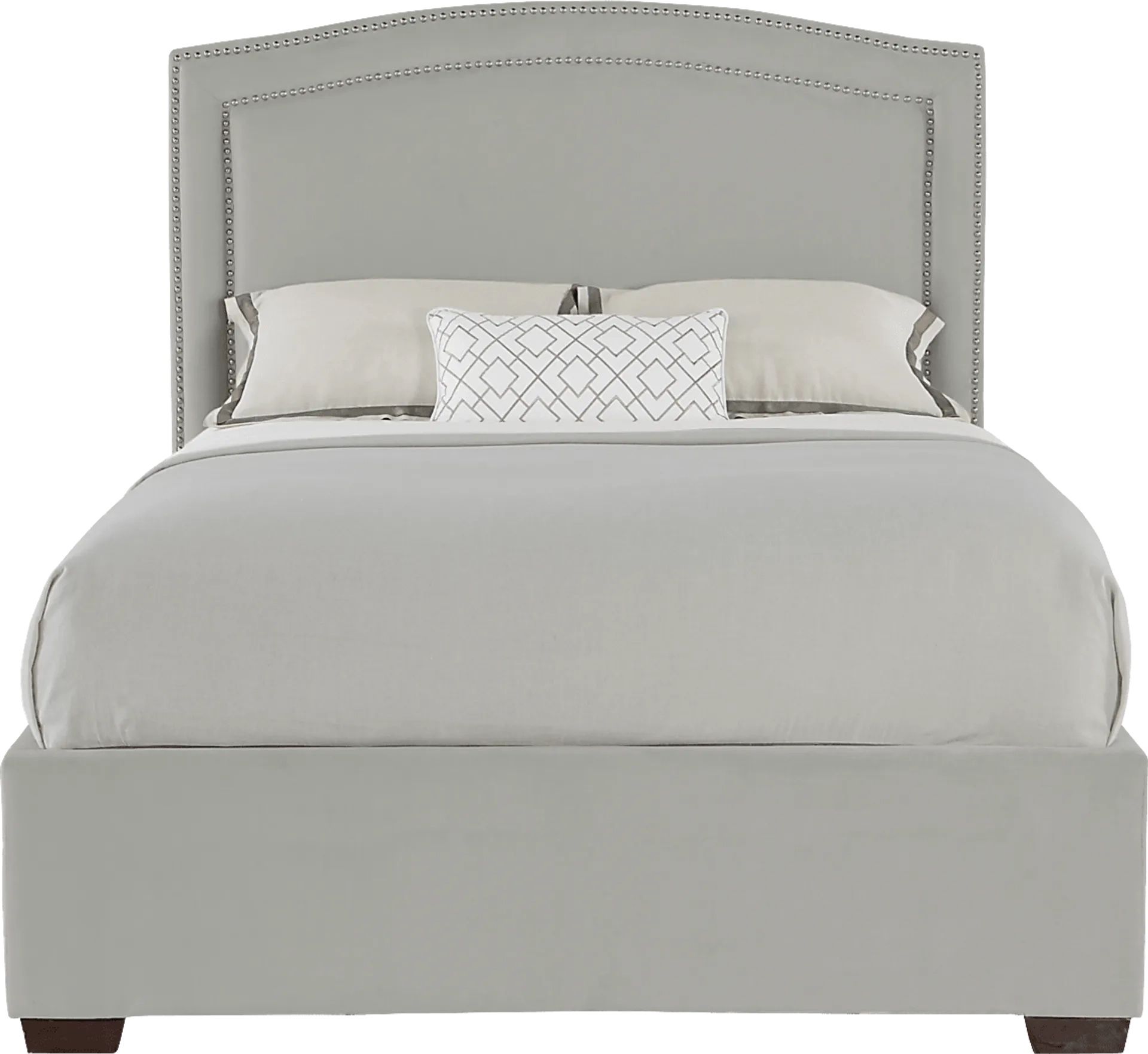 Loden Gray 3 Pc King Upholstered Bed