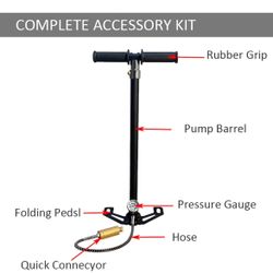 30Mpa 4500Psi 4 Stage PCP Hand Pump Air Compressor High Pressure Operated HPA