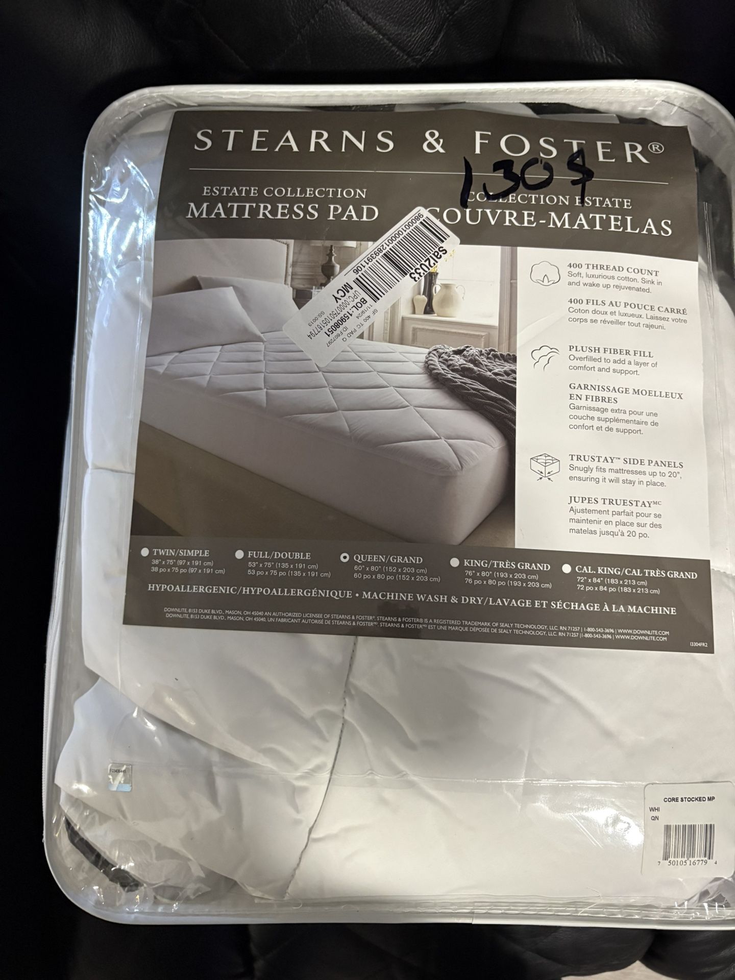 Stearn And Foster Mattress Pad Queen