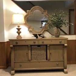 Vintage Restored Oak Sideboard 
