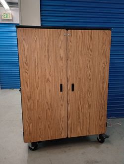 Metal Storage Cabinet $ 300 With Key 