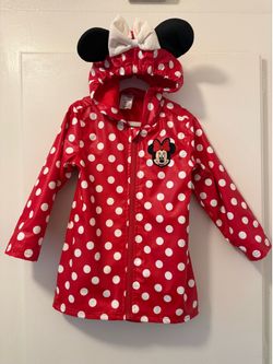 Toddler Rain Coat Disney Minnie Mouse size 3T and 4T