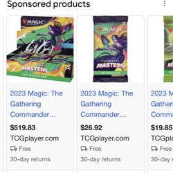 2023 Commander Masters booster box 
