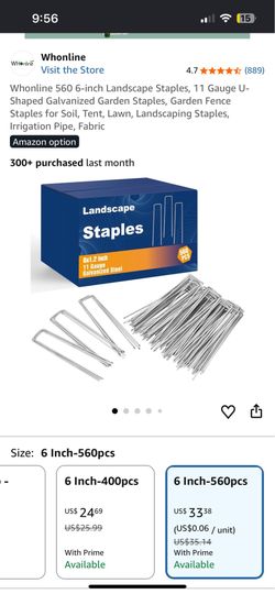 Landscape staples 6x1.2