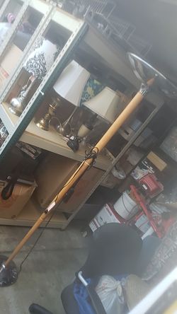 Halogen Floor lamp w/dimmer- used - good condition