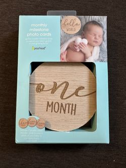 Wooden Monthly Milestone Photo Cards