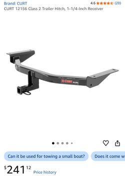 CURT Class 2 Trailer Hitch Receiver 1-1/4” – Brand New Never Installed
