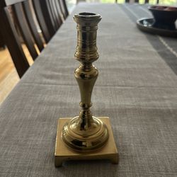 Solid brass heavy candle holder