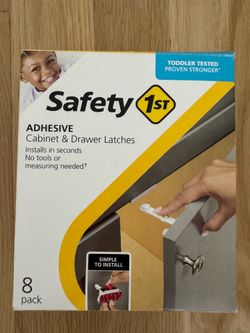 Brand New Shop Safety 1st Adhesive Cabinet Latch (8-Pack)