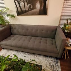 7' Blue/Grey Couch