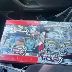 white flare binder collection