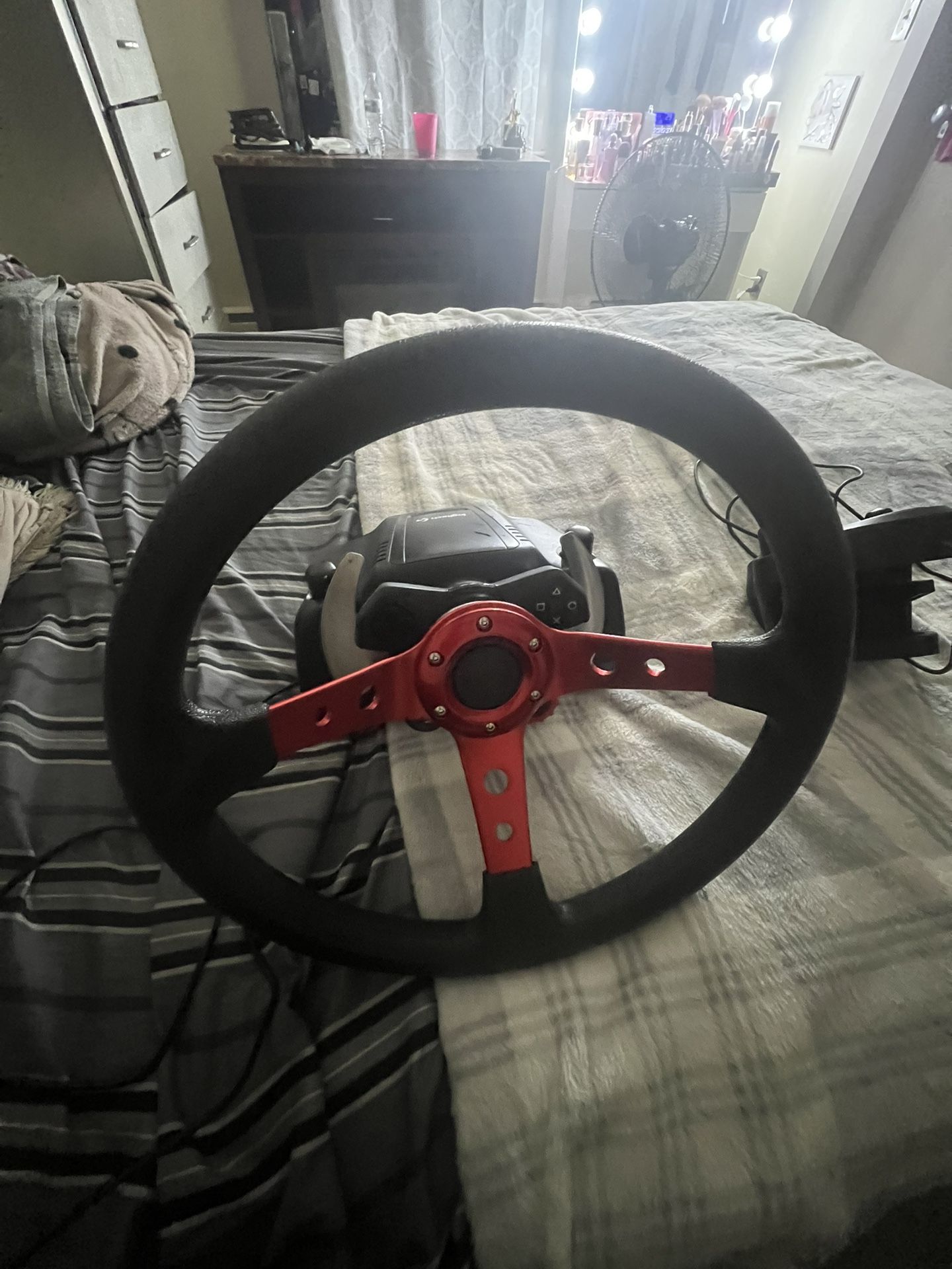 The Steering And Pedals And Shifter