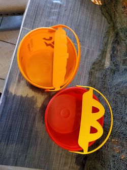 Halloween buckets and bags