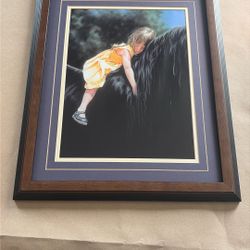 Wall Decor Sleeping Girl On Horseback 