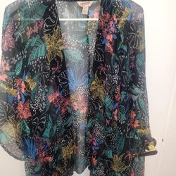 Women's 1XL-2XL Sheer Duster