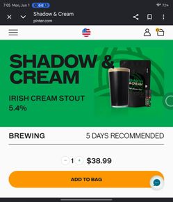 Shadow and cream pinter brew