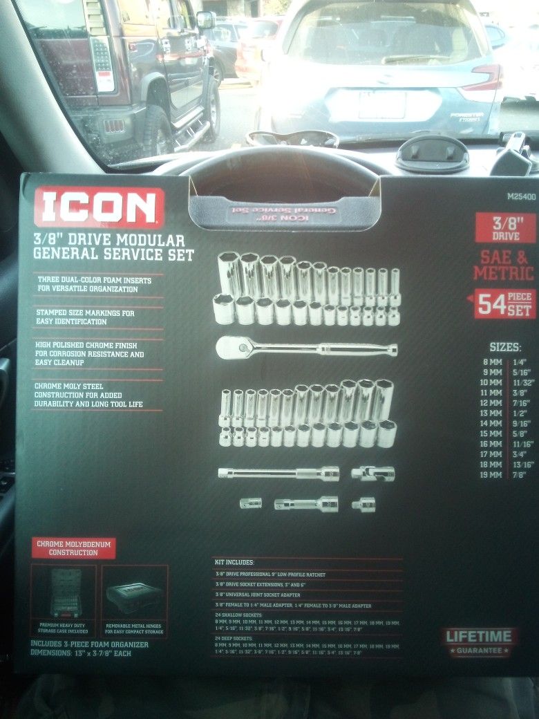 Icon 54 Piece 3/8 Socket Set