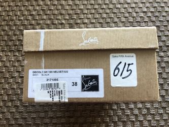 Christian Louboutin Black Velvet Heels