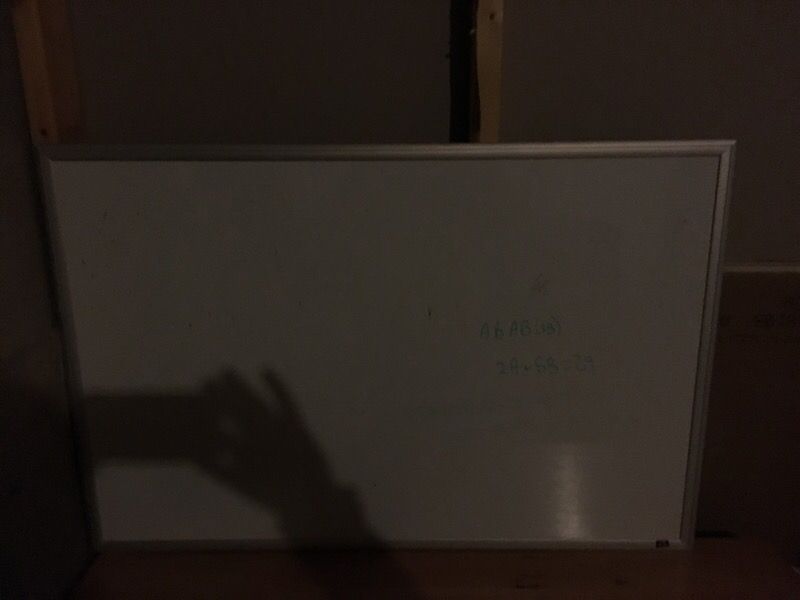 Dry erase board