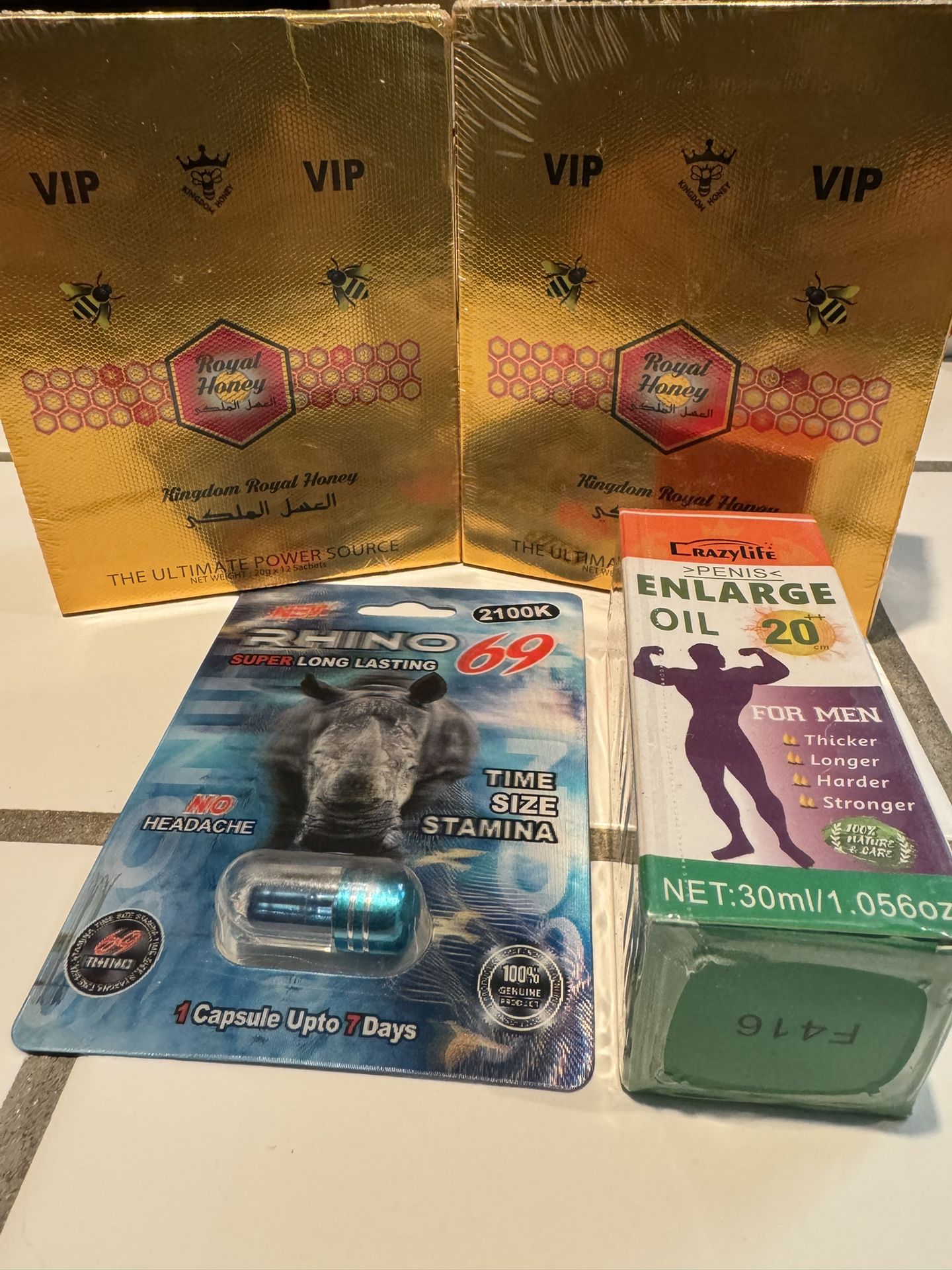 Special Package Deal / Paquete Especial / 2 VIP Honeys , 1 Rhino, 1 Oil Energy