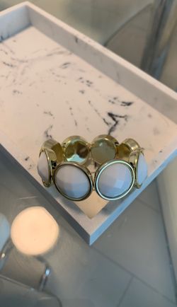 White and Gold Bracelet