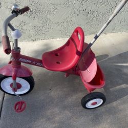 Classic Radio Flyer Red Rider Trike With Handlebar