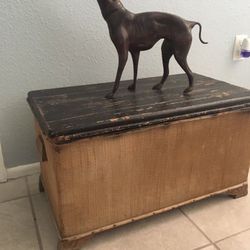 Gorgeous antique shabby chic trunk