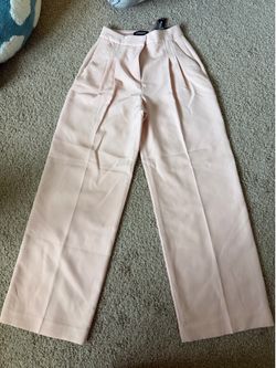 Express Pale Pink High Waist Trousers XS