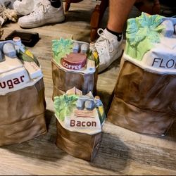 Vintage Paper Bag Grocery Ceramic 