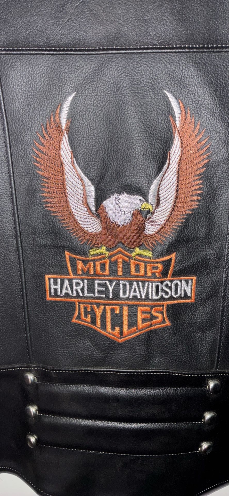 New Leather Harley Davidson Vest