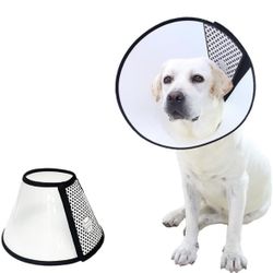 Dog Cone Collar Adjustable Protective Collars for Pet Dog Recovery (XL(Neck:13.77-15.74in) E-Collar 