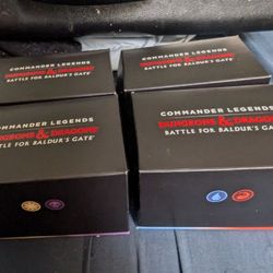 All 4 DND Commander Decks, Unopened