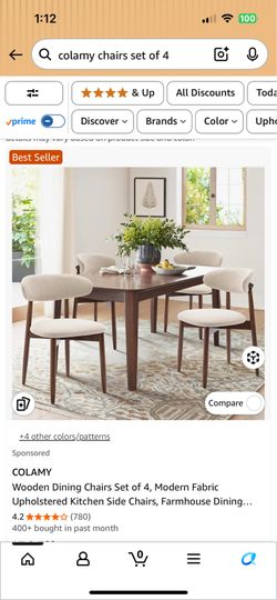 Dining chair set of 4