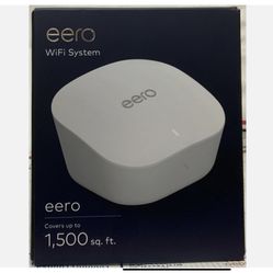 Eero Mesh J010001 AC Dual-Band Wi-Fi 5 Router Wireless 1,500 sq ft. Extender.