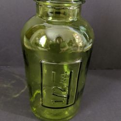 Vintage Green Glass 1/2 Kg Bottle