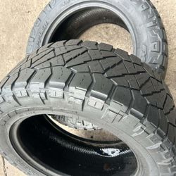 LT 295 55 20 NITTO RIDGRAPPLER " 2 Used Tires"