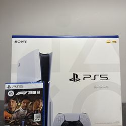 PlayStation 5 Slim Console Disc Edition W/game