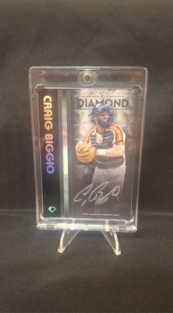 GRAIG BIGGIO DIAMOND ICONS BLACK POLYCHROMATINK AUTOGRAPH NUMBERED TO 15 🔥 🔥 