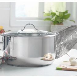 Tamalera 15Qt Con Parrilla De Princess House