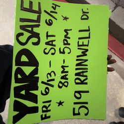 YARD SALE! 