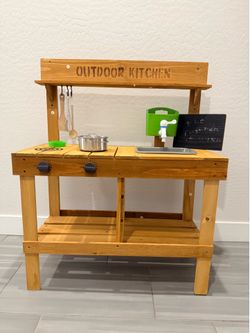 Kids Wooden outdoor kitchen