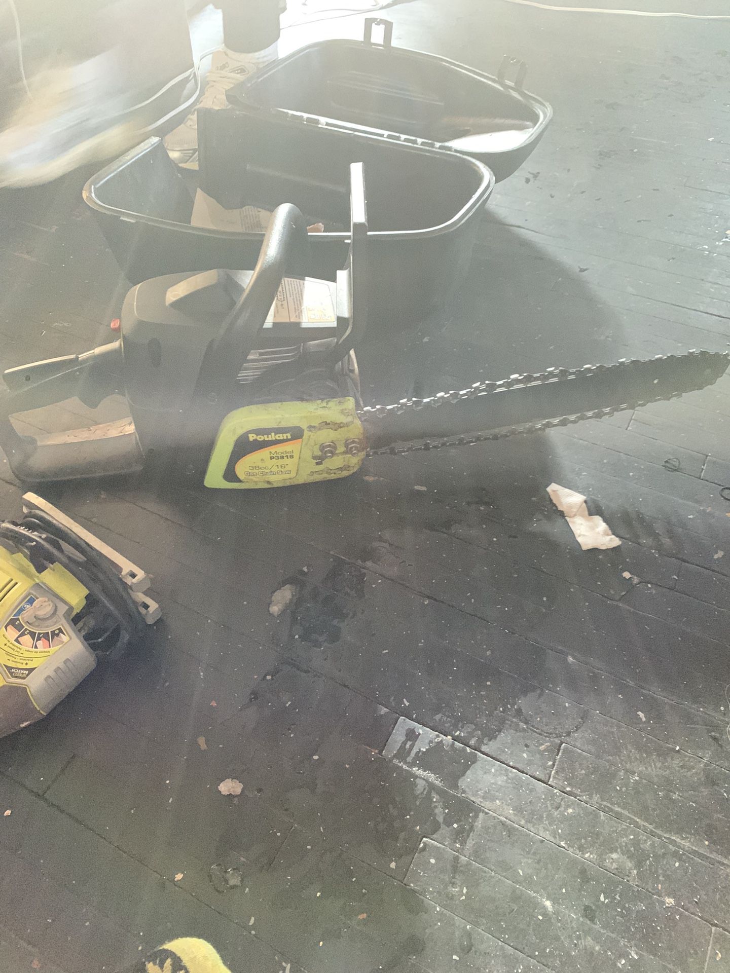 Chain Saw And A Sander 
