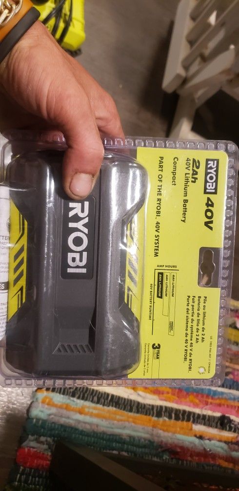 Ryobi 40v. Batteries And Tools