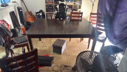 Dark Walnut Dining AND Board Gaming Table