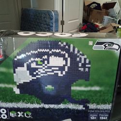 A Lego Seahawks Helmet NFL Approved