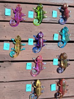 Chameleon  Hand- crafted resin