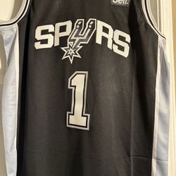 #1 Wembanyama Spurs Basketball Jersey